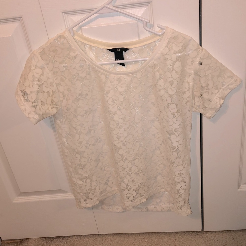 H&M lace t shirt